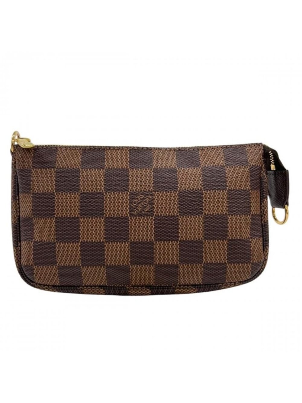 Louis Vuitton Pouch Damier Ebene Pochette Accessoires Brown Gold